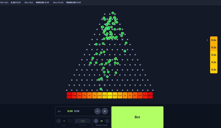 juego de casino Plinko Merca2.es