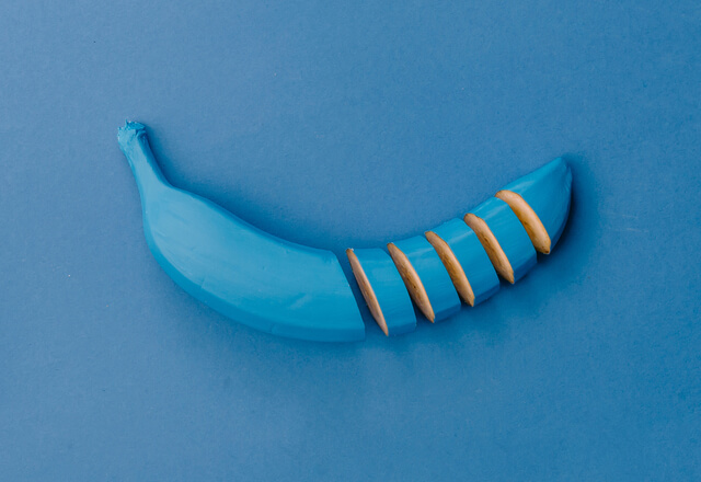 ¿Te imaginas encontrarte plátanos azules en el supermercado?