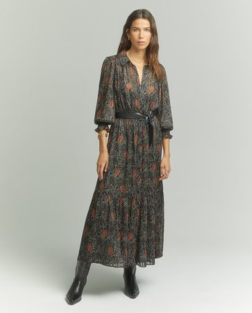 vestido camisero largo