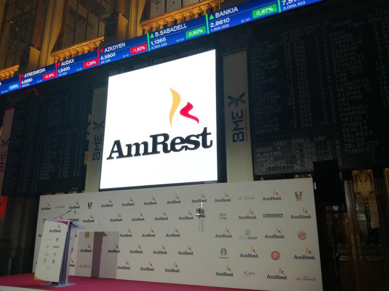 AmRest finaliza el programa de recompra tras alcanzar la inversión máxima de 6,3 millones de euros