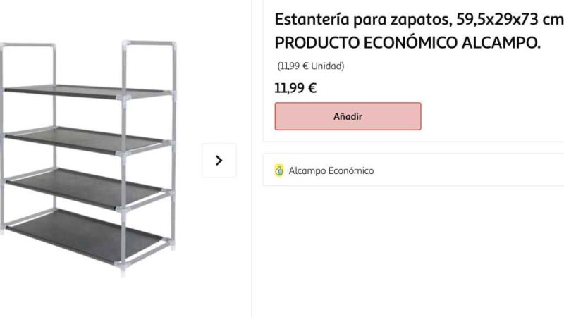Alcampo tiene el zapatero definitivo con gran capacidad y menos de 12 euros 2 Merca2.es 799430140 236538093 1024x576 1 Merca2.es