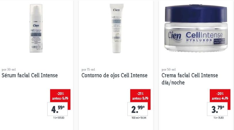 Productos de la linea vegana Cell Intense Merca2.es