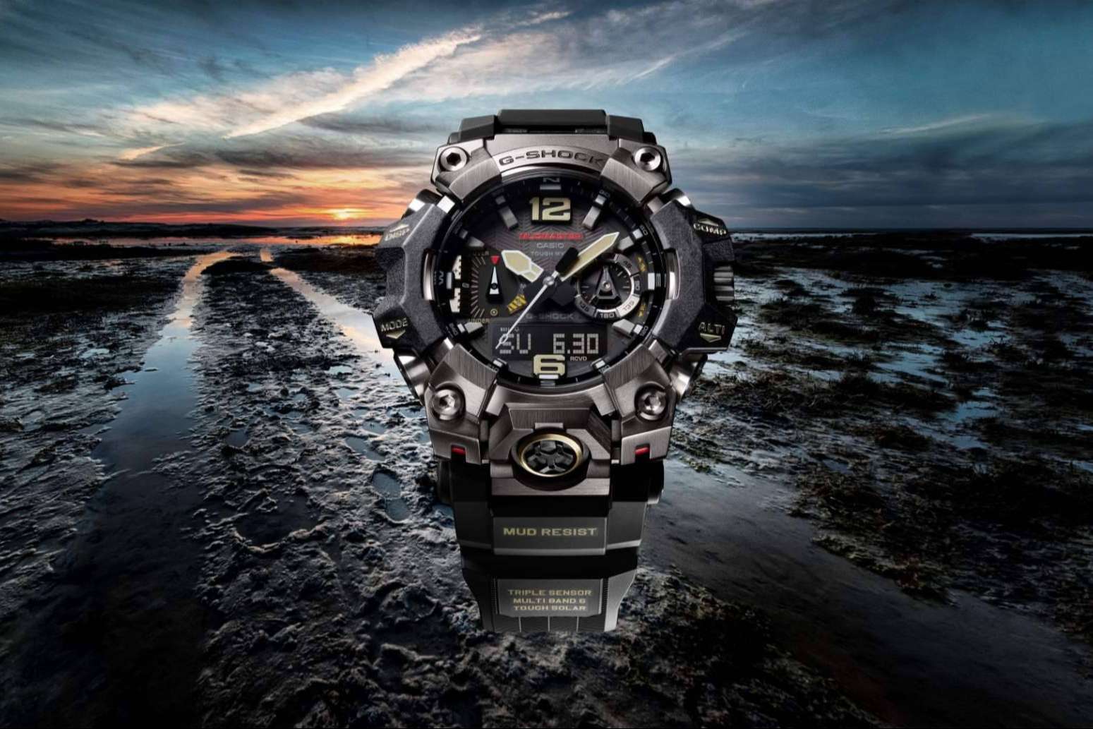 Nuevo G-SHOCK resistente al polvo y al barro con un acabado exterior metálico