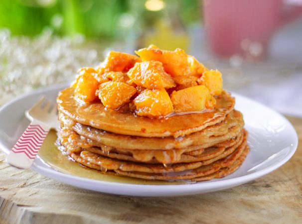 pancakes calabaza veganos faciles receta vegetariana sin huevo2 Merca2.es