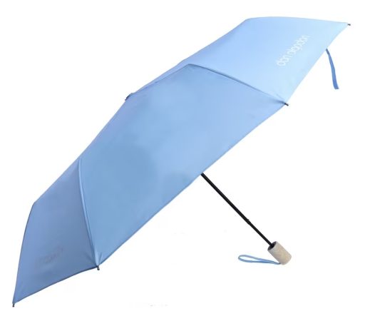 paraguas plegable azul