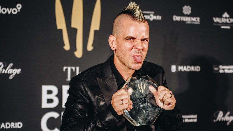 Dabiz Muñoz con su premio