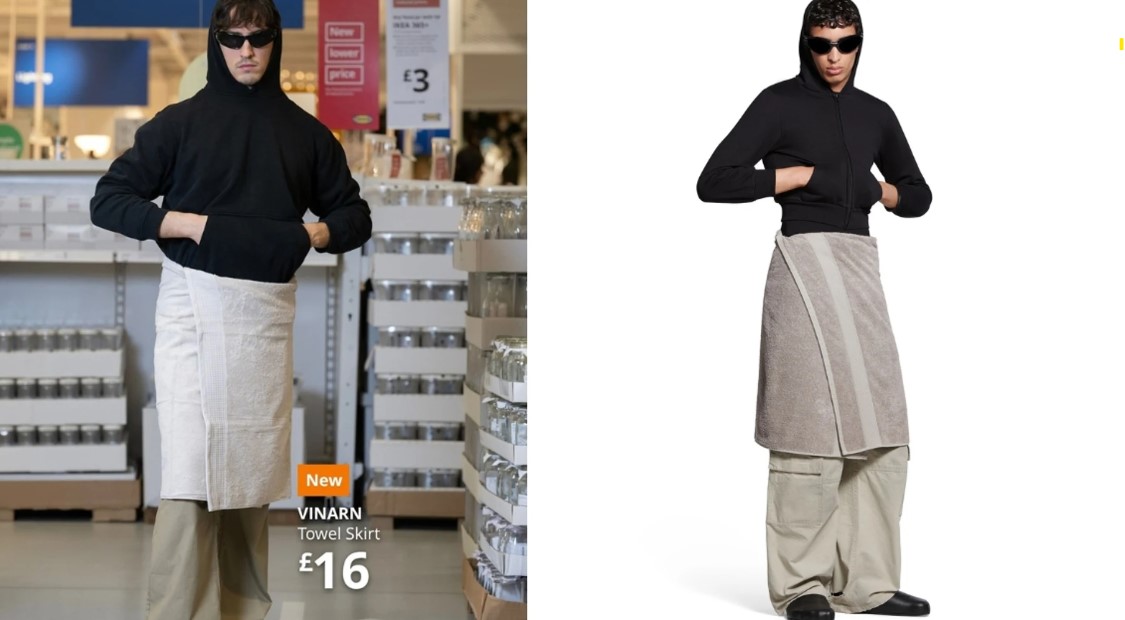 IKEA saca su propia versión de la viral falda toalla de Balenciaga por un precio diez veces menor