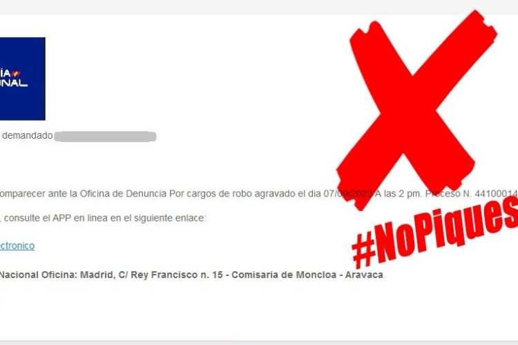 La Policía advierte de este peligroso email si lo recibes elimínalo directamente