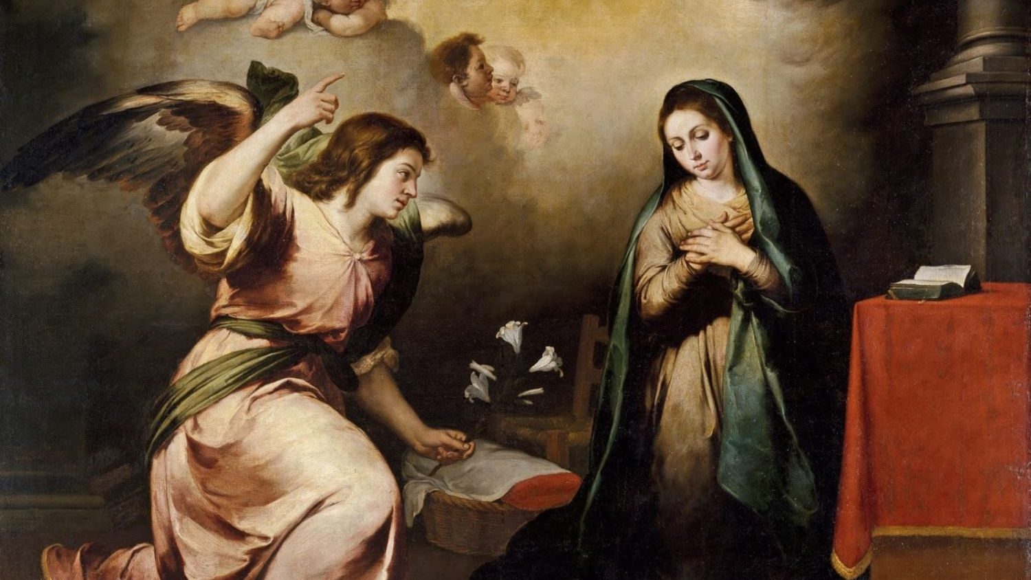 La Evangelista Lucía de Murillo: tiernas referencias bíblicas