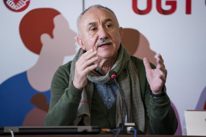 El secretario general de UGT, Pepe Álvarez,