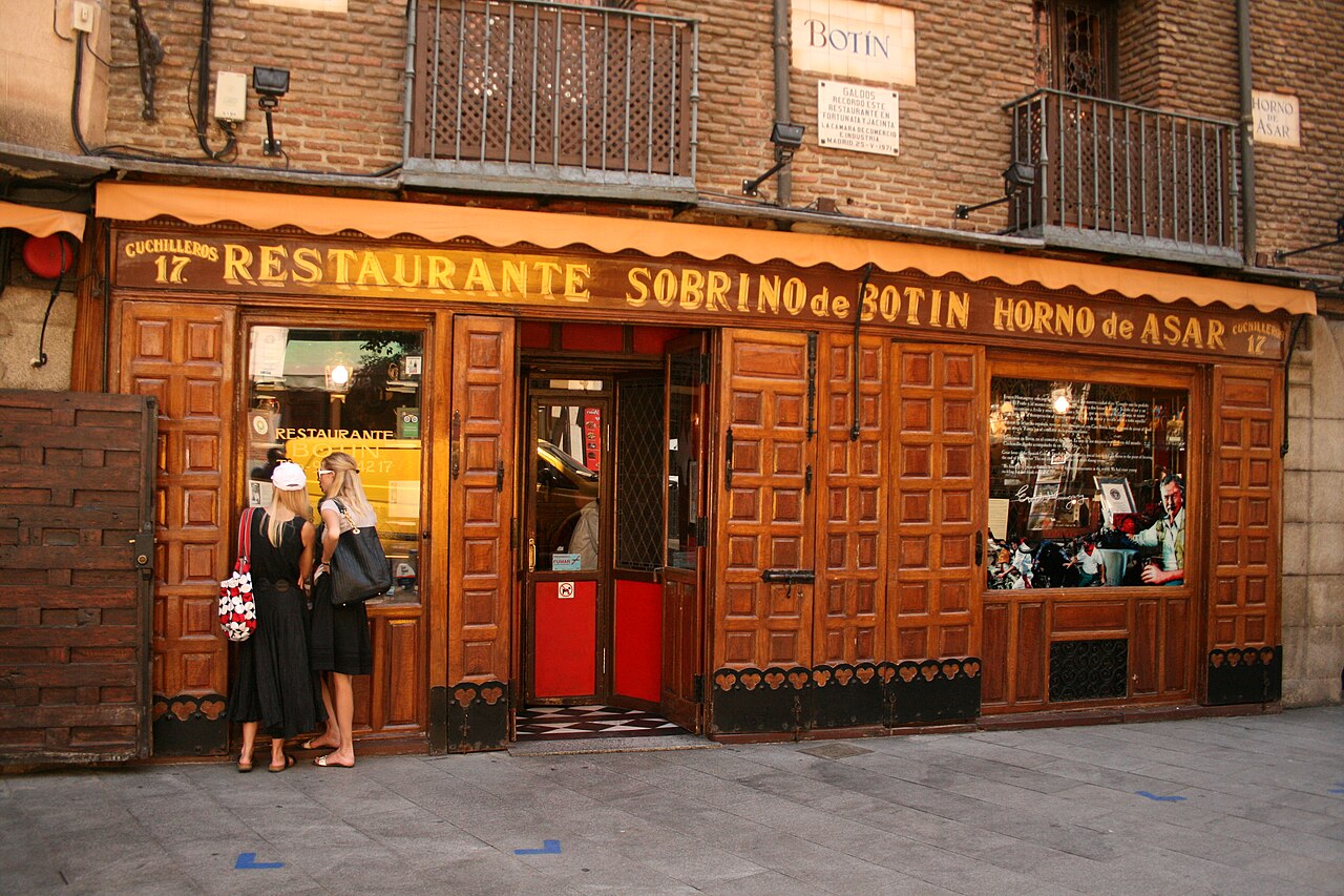 Restaurante Botín, un museo de sabores en la capital de España
