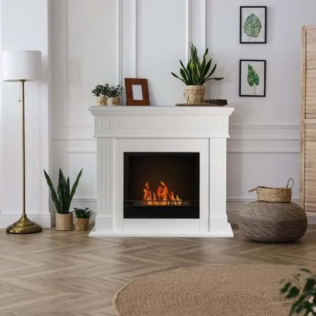 Chimenea de bioetanol Kennedy blanca