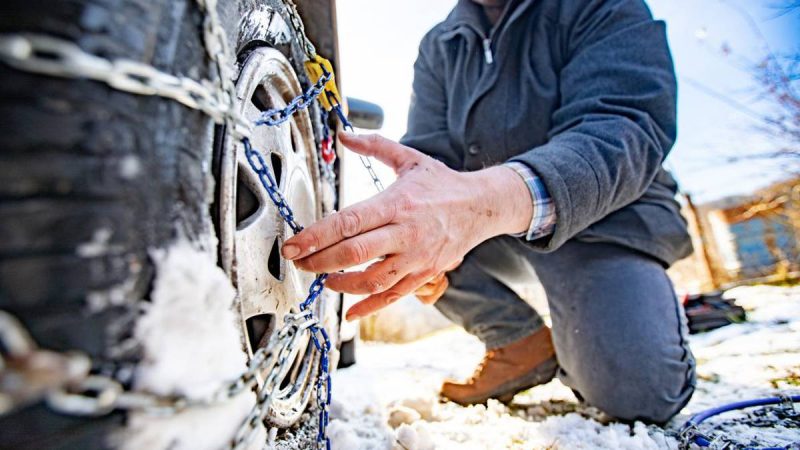 Es posible deshacerte de las cadenas para nieve en los neumáticos en invierno