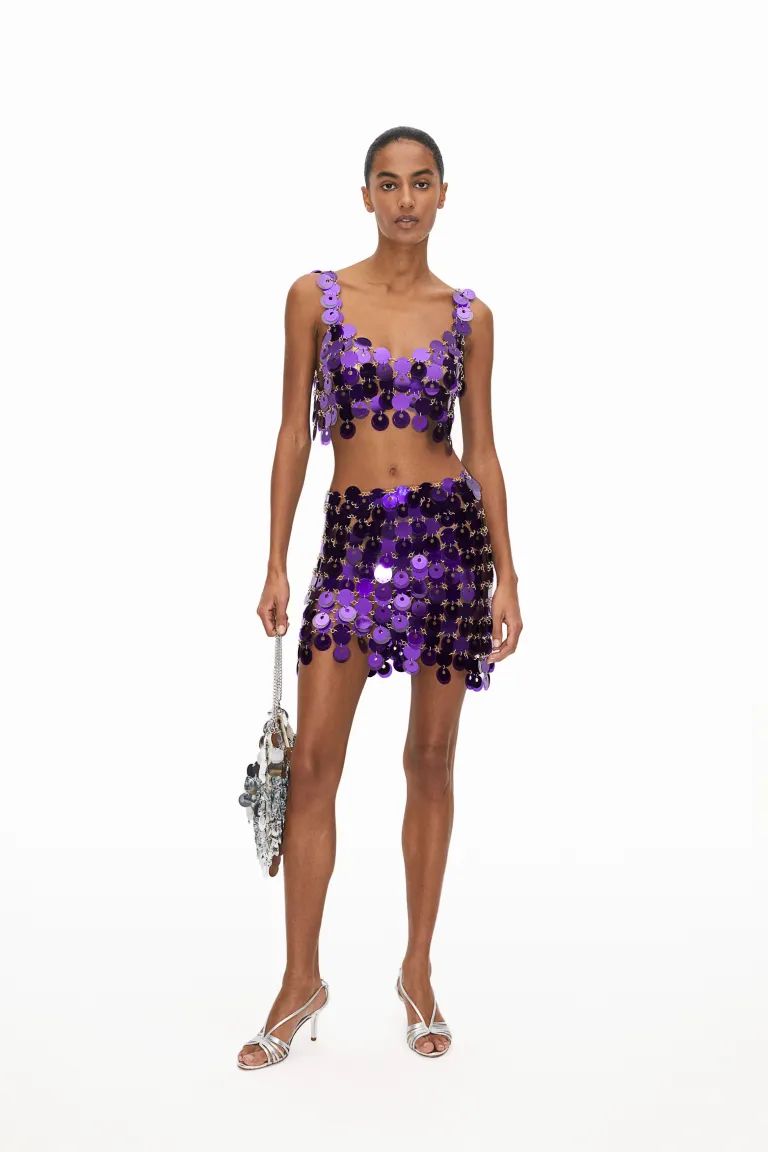 Deslumbra en las fiestas con la minifalda de discos de lentejuelas de Rabanne H&M, la alternativa glamorosa después del éxito del vestido de Paula Echevarría