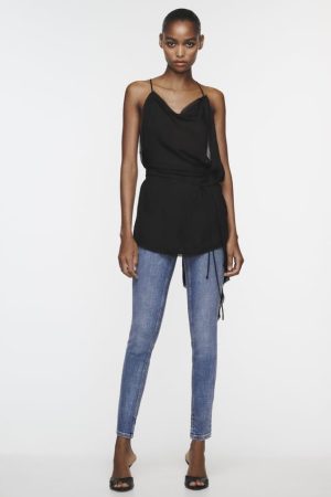Jeans Skinny Tiro Medio Contour