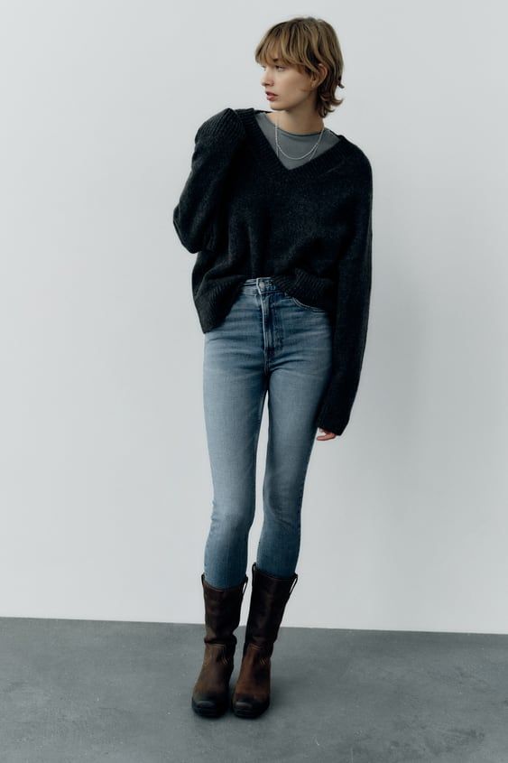 Jeans Trf Skinny Tiro Alto