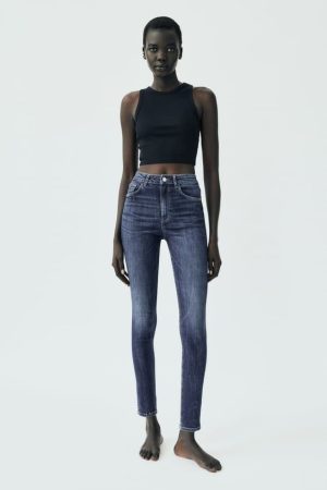 Jeans Trf Skinny Tiro Alto Sculpt