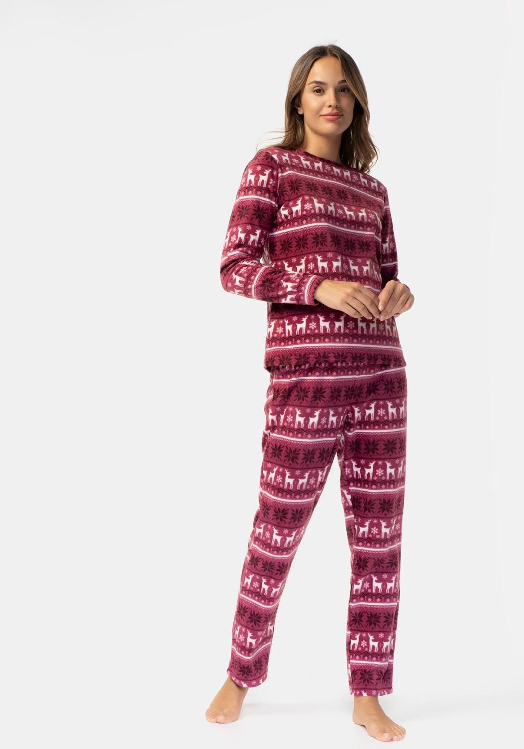 Pijama dos piezas micropolar de mujer TEX
