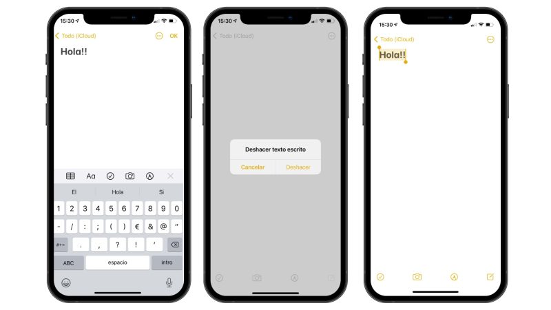Truco innovador: elimina texto al instante agitando tu iPhone