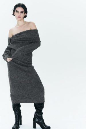 Vestido Drapeado Punto