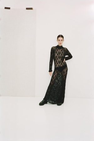 Vestido largo punto combinado crochet 'limited edition'