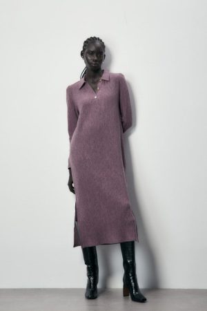 Vestido soft plisado
