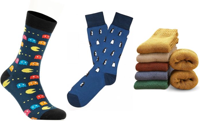 Amazon calcetines divertidos para el invierno