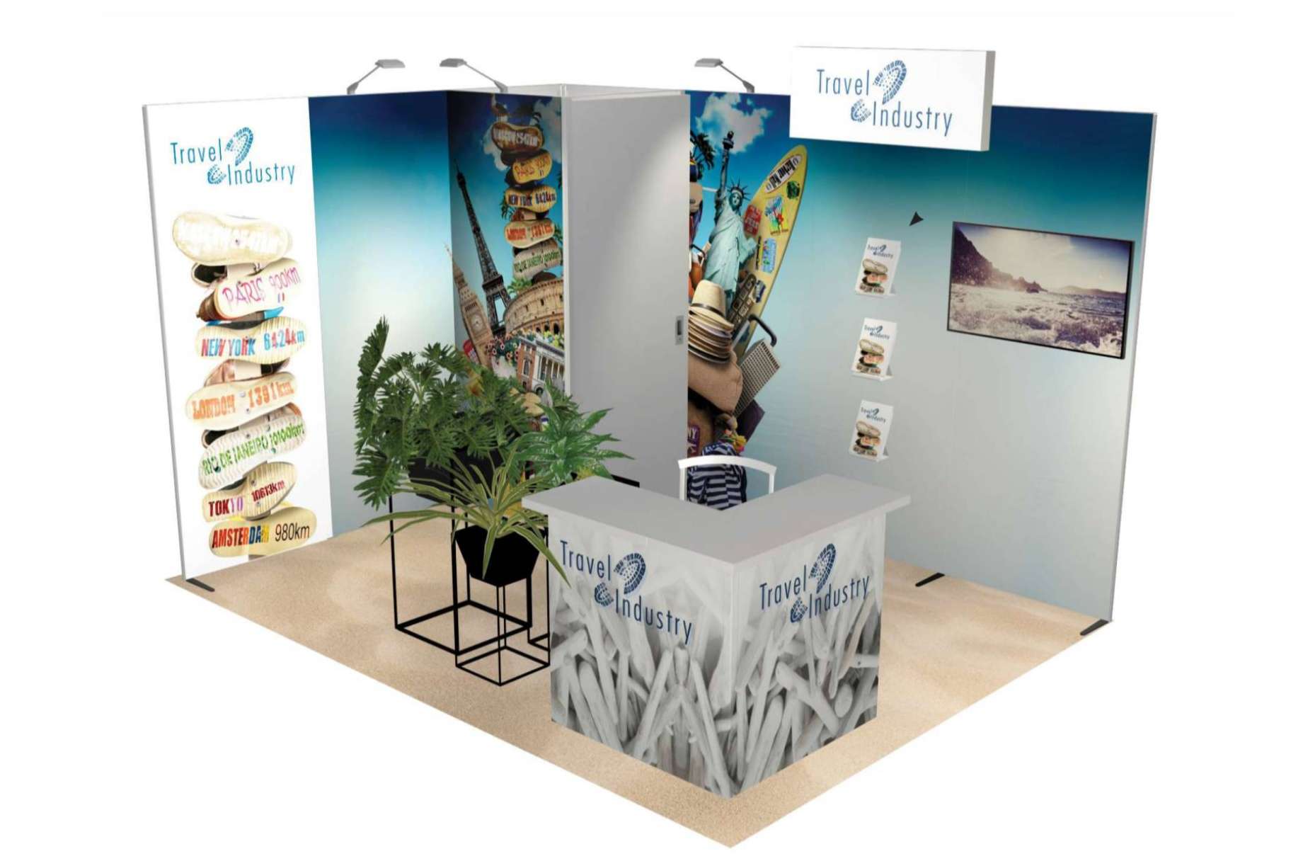Mostrar una marca de forma consistente con el más alto estándar de calidad con el stand reutilizable de Olika Stands
