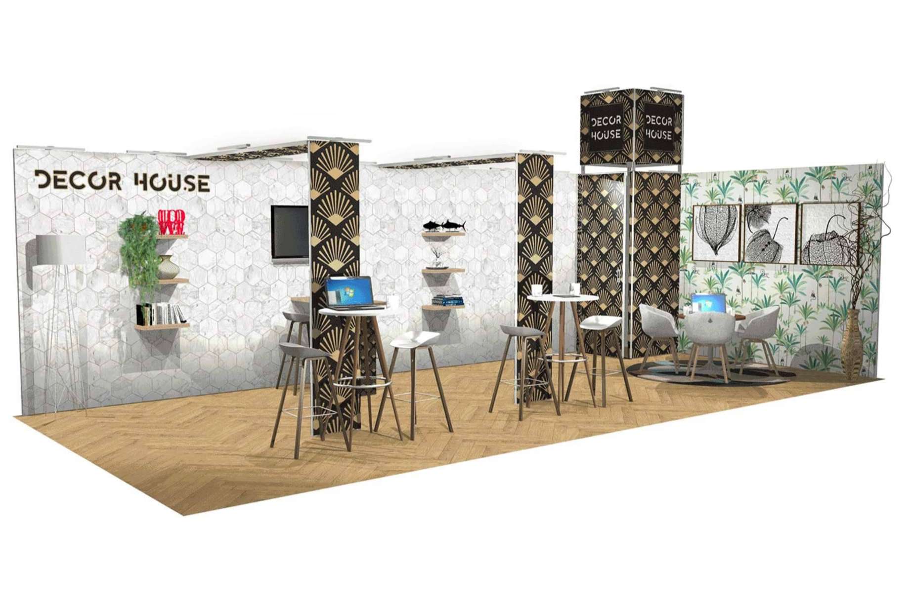 ¿Cambios en la configuración del stand a un día de empezar la feria?, con un stand modular de Olika Stands, es posible