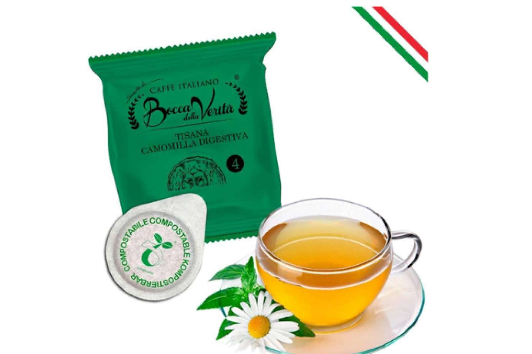 Caffé Italiano Bocca Della Verità ofrece té en polvo para bebidas