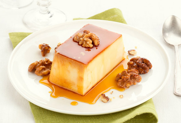 Flan de nueces