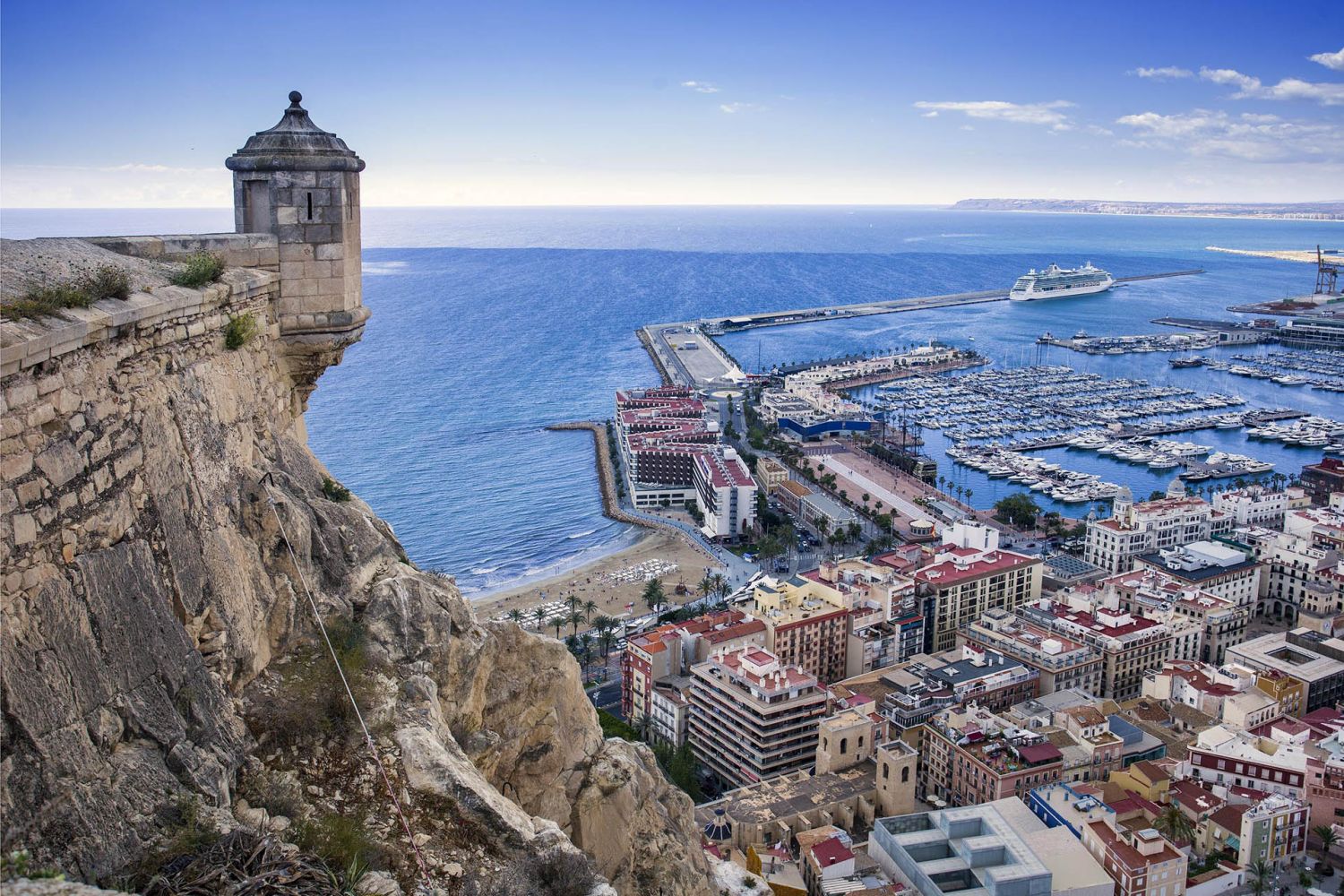 El guardián del mar: los secretos del Castillo de Santa Bárbara en Alicante 2 Merca2.es LAS VISTAS PANORÁMICAS