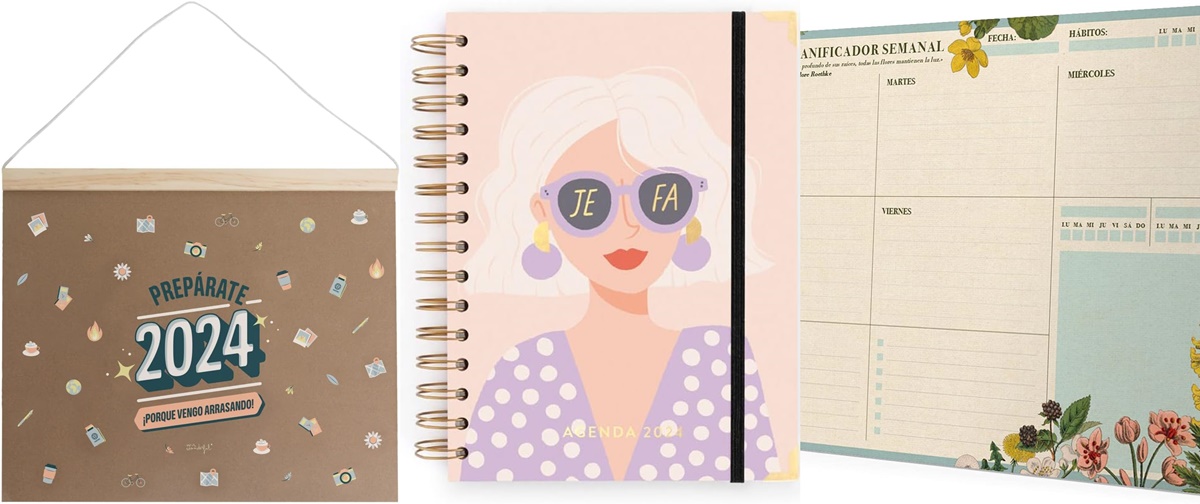Amazon agendas calendarios 2024