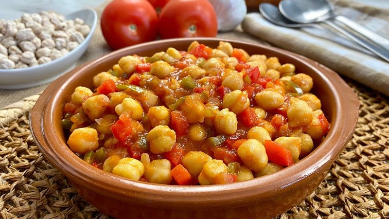 Receta de garbanzos guisados