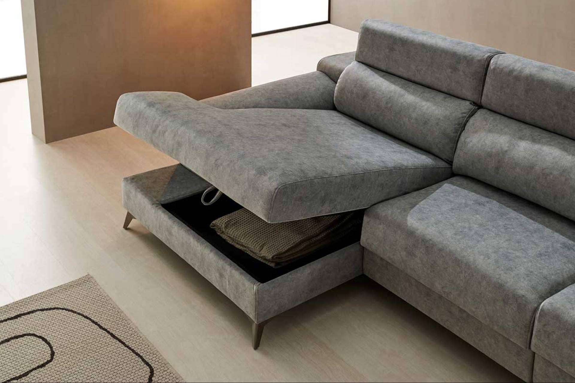 Cómo conseguir el salón ideal. Sofás chaiselongue, una opción perfecta