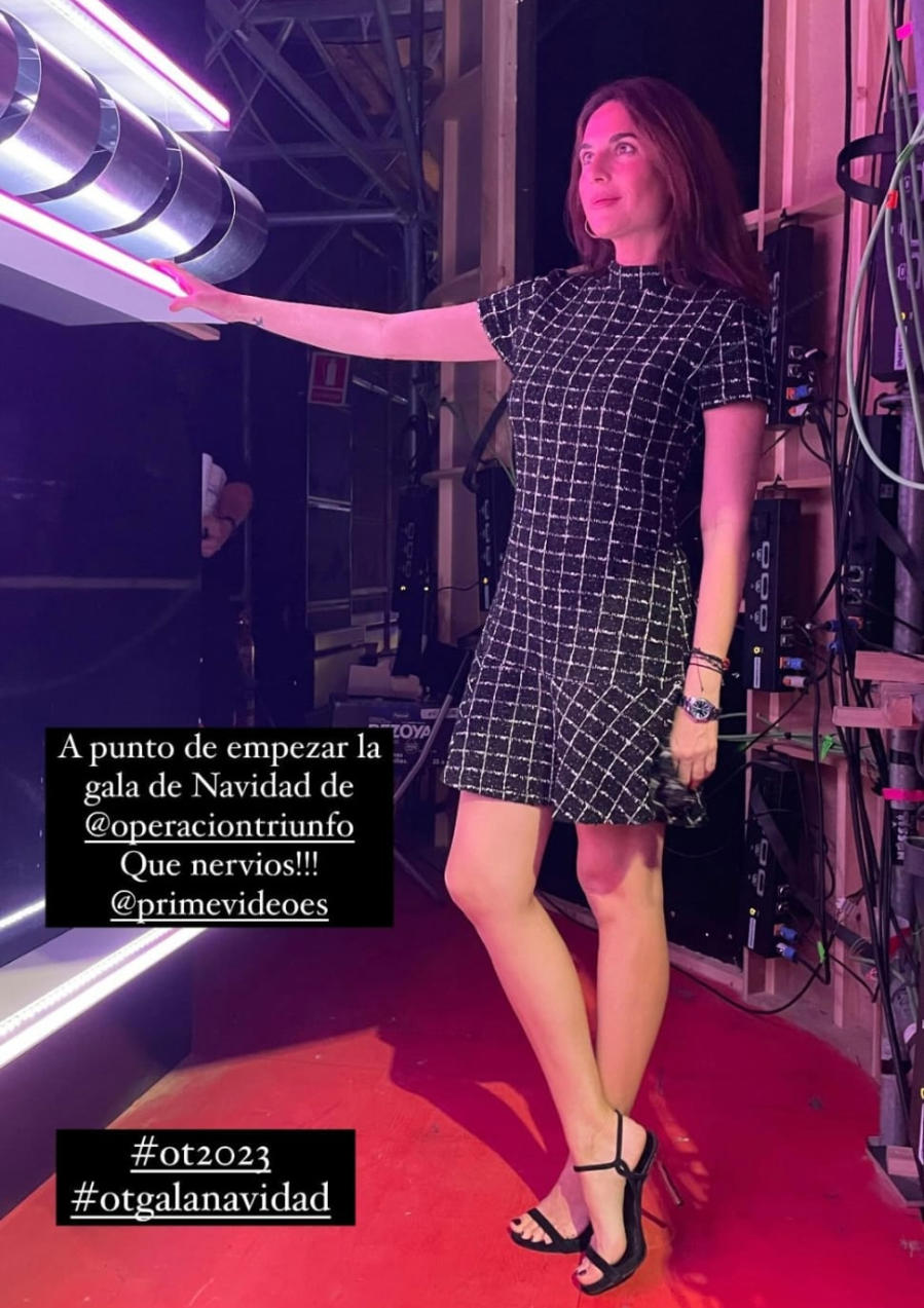 Tras pasar por ‘Operación Triunfo’, Lourdes Montes ha pasado por Mango y se ha llevado este vestido de estilo parisino