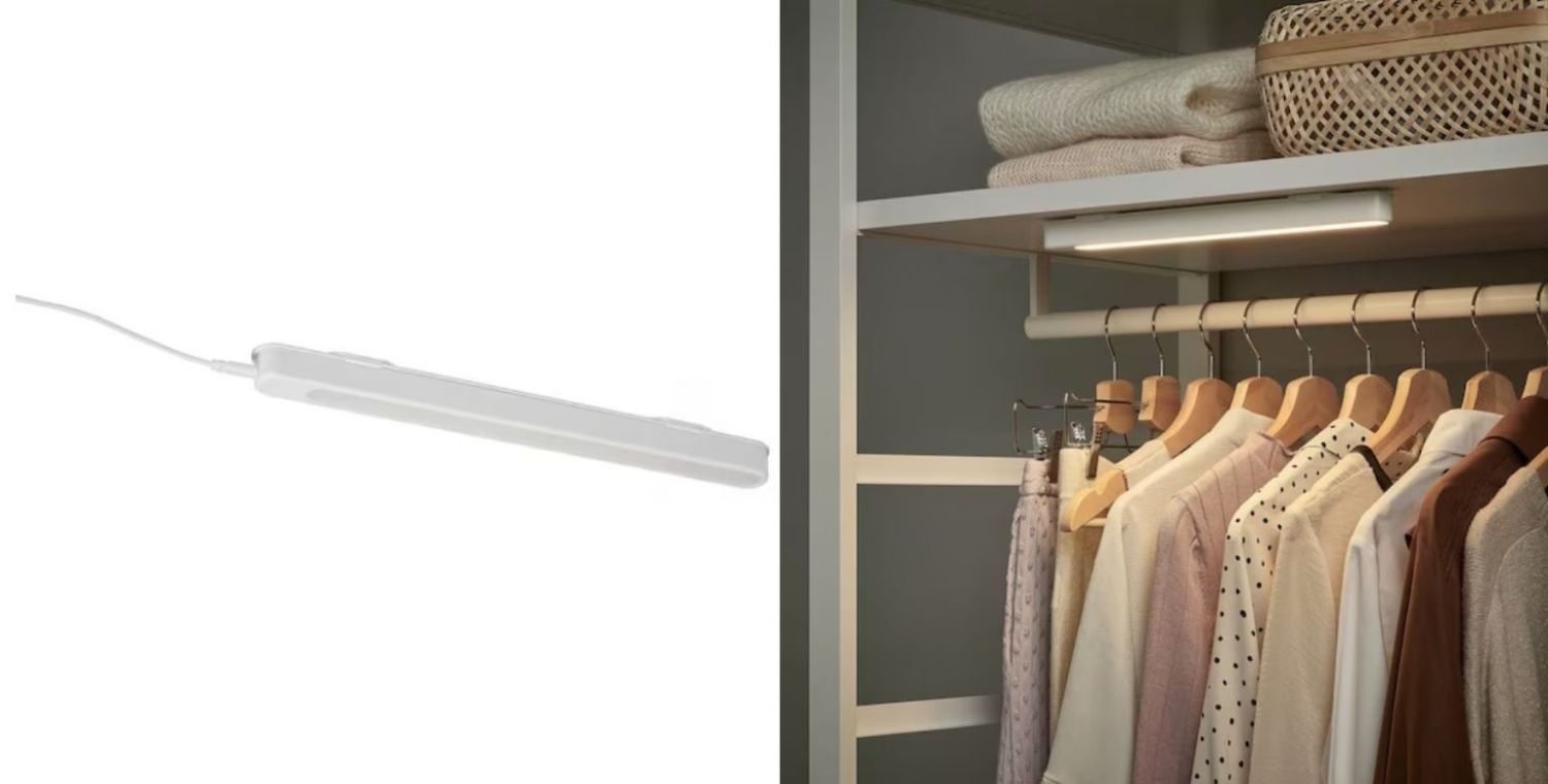 Ikea tiene la solución perfecta para iluminar tu armario sin
