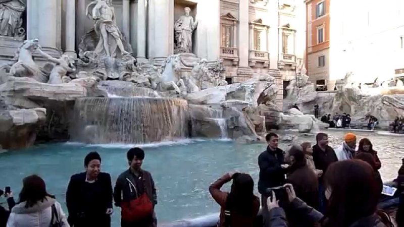 El ejemplo típico es la Fontana di Trevi