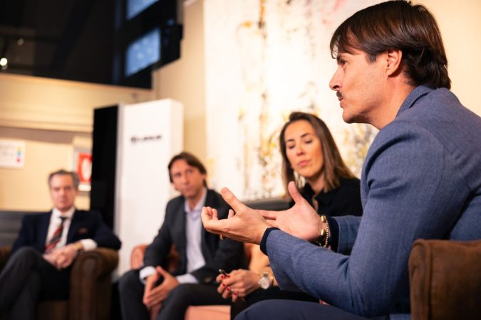 Daniel Nicols, junto a Celia González, Aurelio García y Rafael Pérez