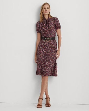 Vestido midi con flores
