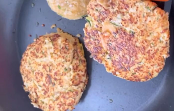 Tortitas de coliflor con jamón y sin harina