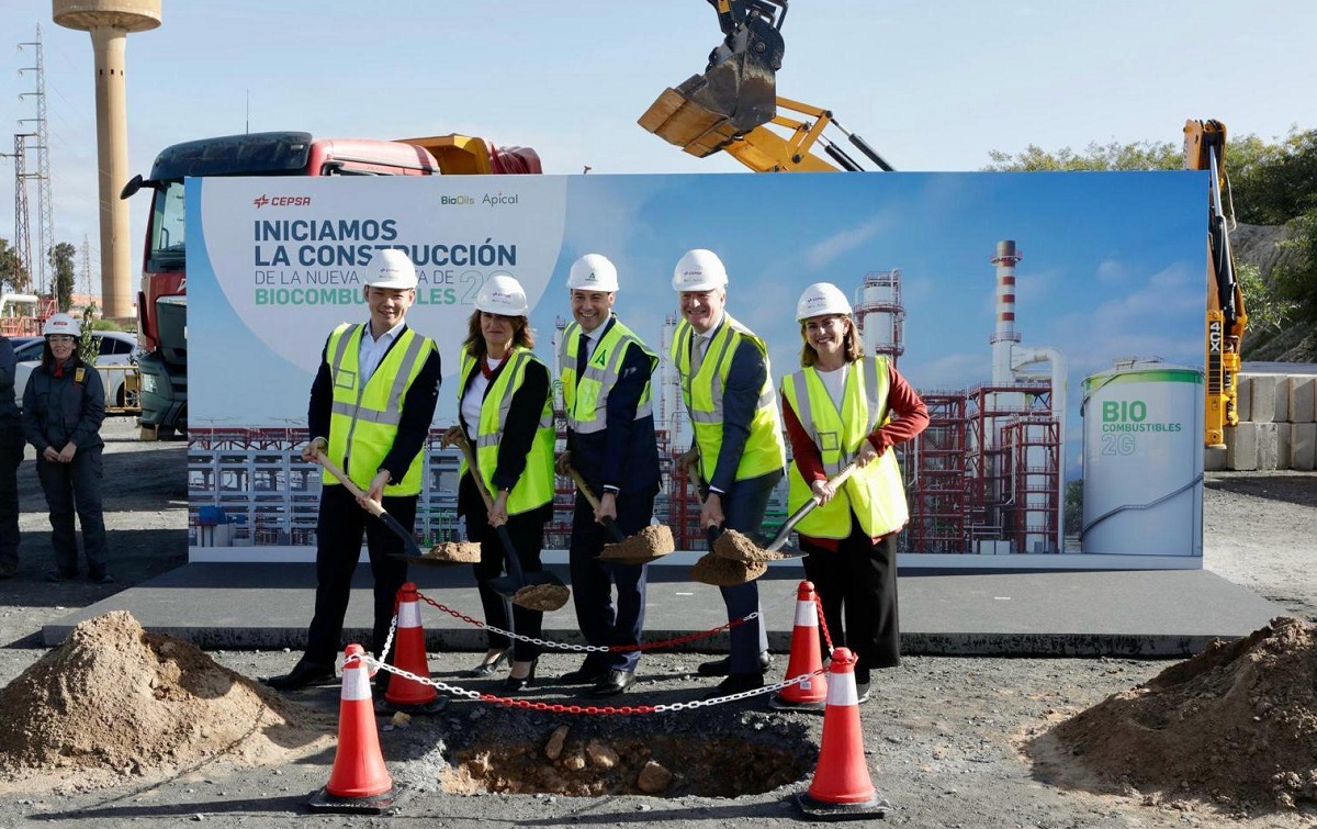 Cepsa y Bio-Oils inician la construcción de la mayor planta de biocombustibles 2G del sur de Europa con una inversión de 1200 millones