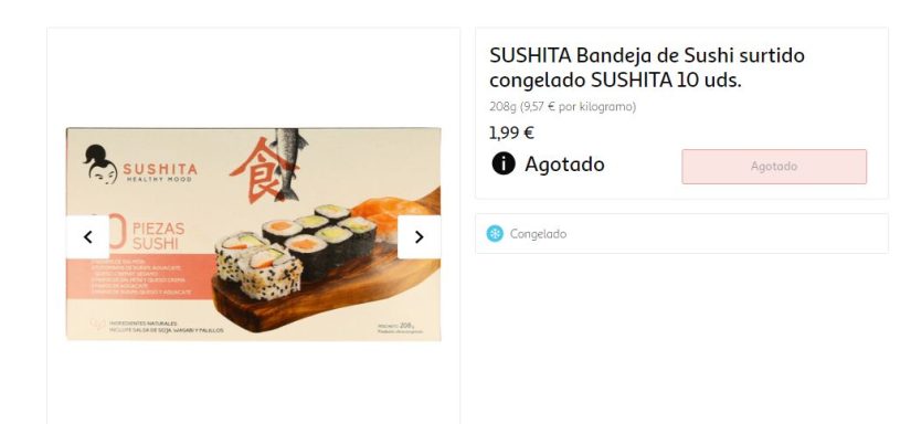 sushi producto Merca2.es