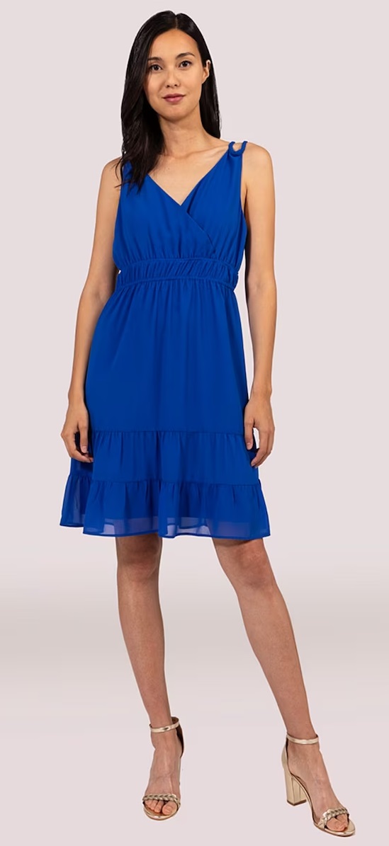 vestido azul corto