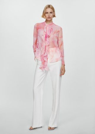 Blusa estampada volantes
