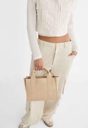 Bolso tote tejido