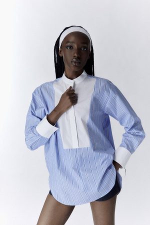 CAMISA RAYAS PECHERA
