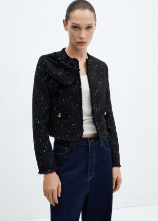 Chaqueta tweed detalles lúrex