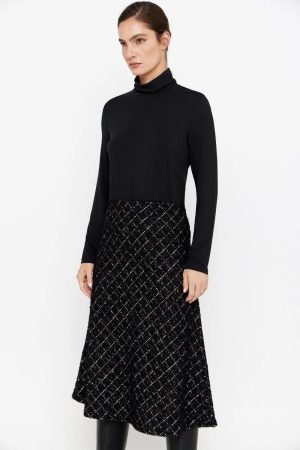 Falda punto tweed