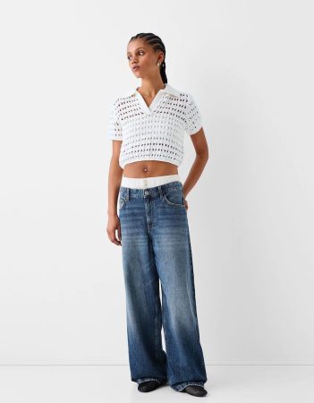 Jeans baggy detalle underwear